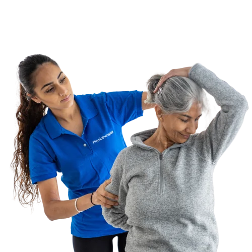 Physiotherapist professional massaging a patient